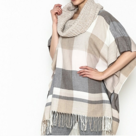 V. FRAAS Jackets & Blazers - V.FRAAS Cowl Neck Poncho